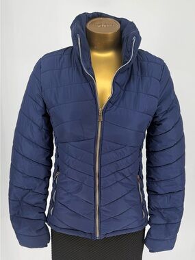 Special One International Navy Quilted  Puffer Jacket - with Hood Women's Size S